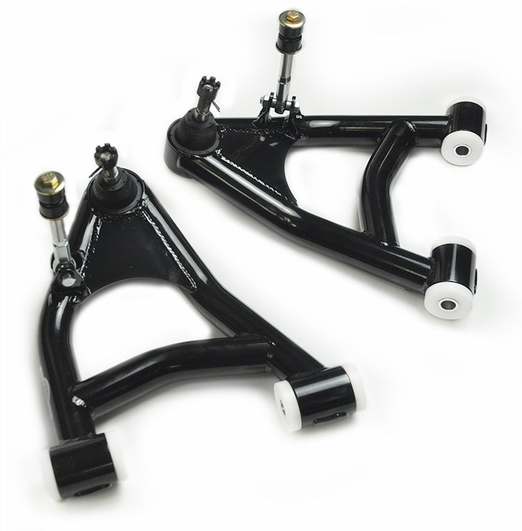 Global West Coil-Over Lower Control Arm - Polyurethane Bushings - Black - Ford Mustang 1979-93 (Pair)