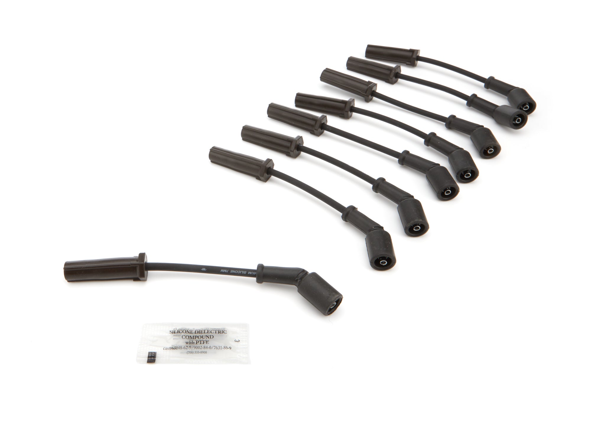 Chevrolet Performance Spiral Core 7 mm Black Spark Plug Wire Set - GM LS-Series