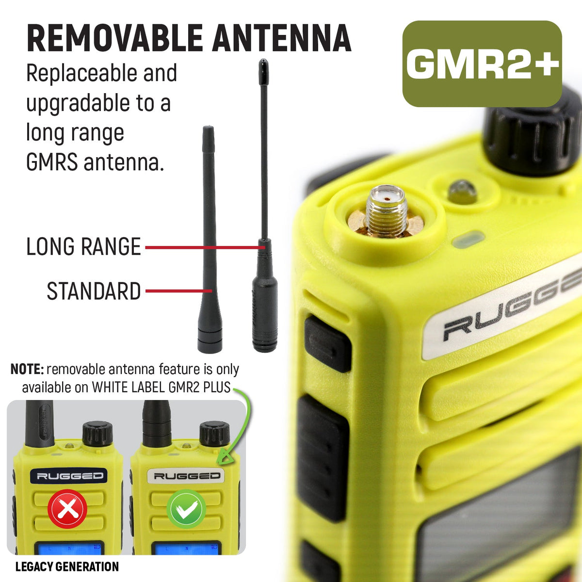 Rugged Radios GMR2 PLUS GO BAG High Visibility GMRS & FRS Emergency Radio Kit RUGGED-GOBAG