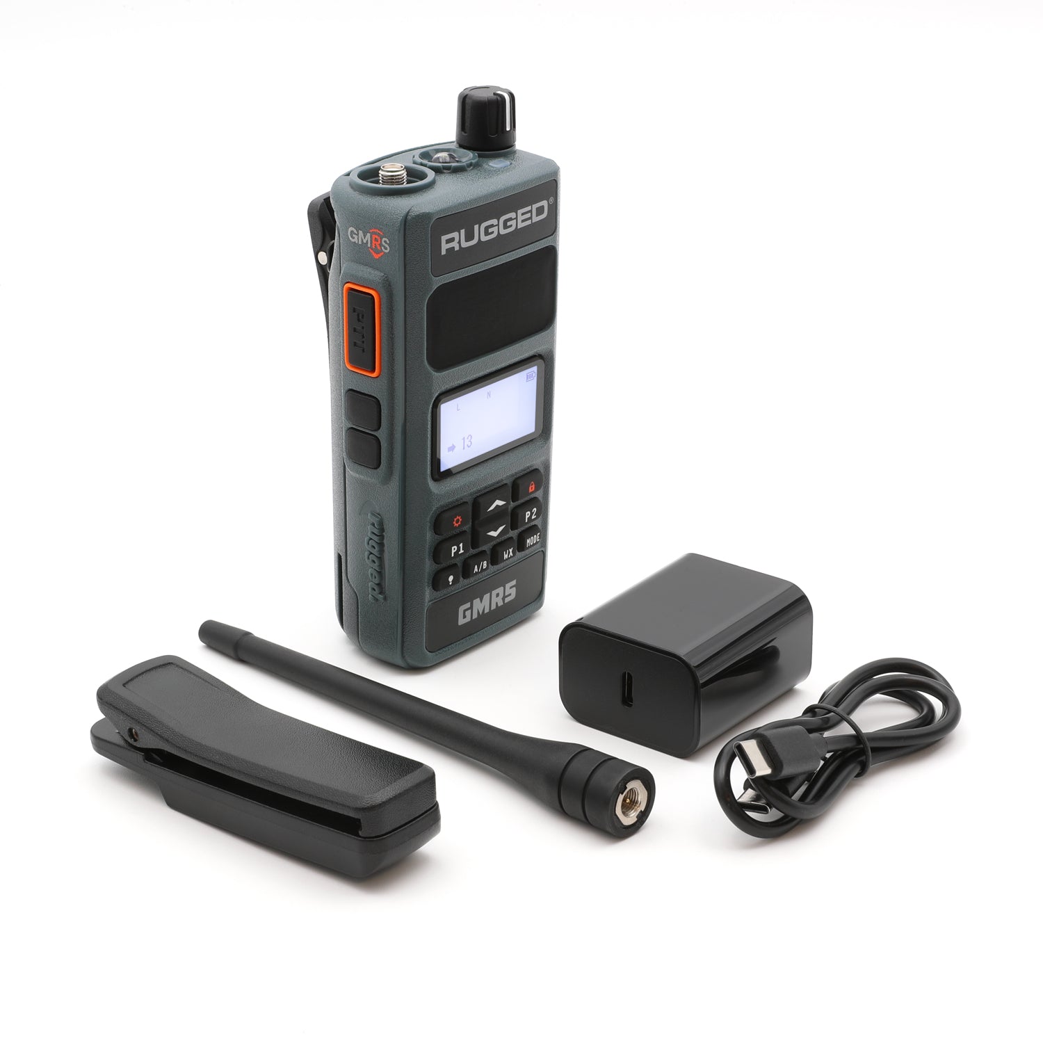 Rugged RadIos GMR5 - 5W GMRS Handheld Radio - Safety Orange GMR5-ORN