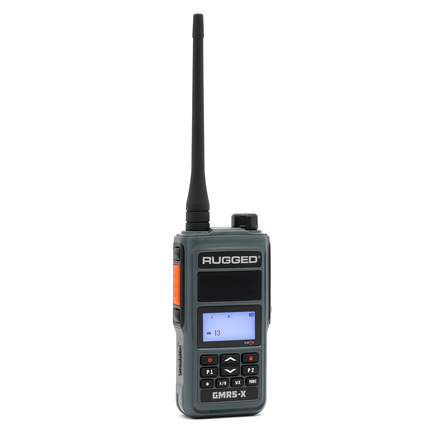 Rugged RadIos GMR5-X - 5W GMRS Handheld Radio - Waterproof /w XL Battery - Safety Orange GMR5-X-ORN