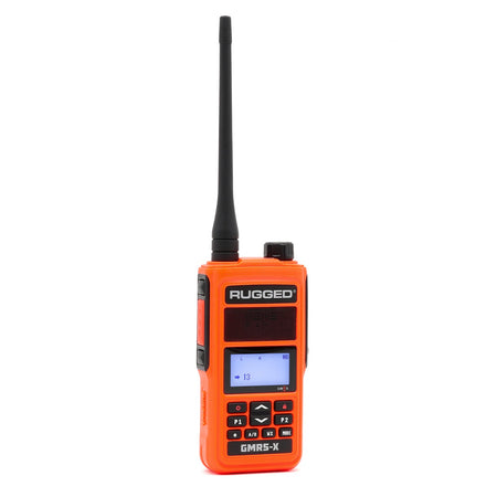 Rugged RadIos GMR5-X - 5W GMRS Handheld Radio - Waterproof /w XL Battery - Gray GMR5-X