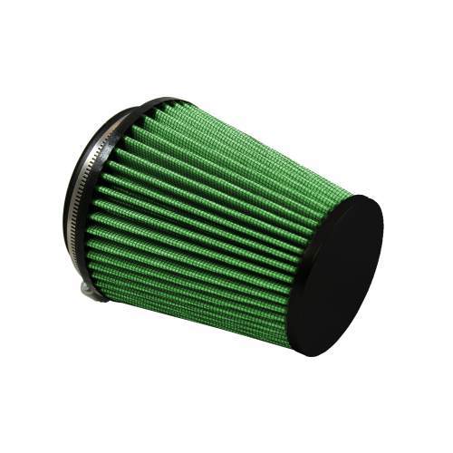 Green Filter Clamp-On Conical Air Filter Element - 5.5 Diameter Base - 4 in Diameter - 6 in Tall - Green
