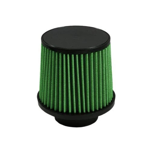 Green Filter Clamp-On Conical Air Filter Element - 6 Diameter Base - 5 in Diameter - 5 in Tall - Green