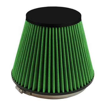 Green Filter Clamp-On Conical Air Filter Element - 7.5 in Diameter Base - 4.75 in Diameter Top - 4 in Tall - Green