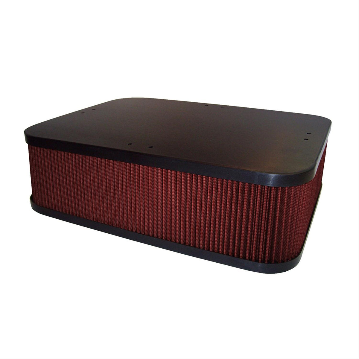 Green Filter Sprint Car Air Box - 19.25 x 13.875 x 5.125 in - Black