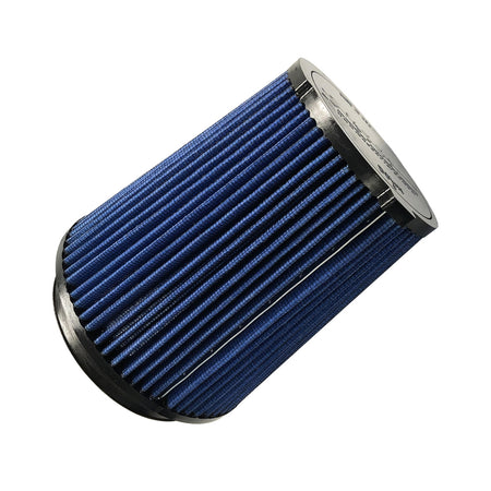 Green Filter Clamp-On Conical Air Filter Element - Blue - Shelby GT500 / Bullitt / Mach 1 - Ford Mustang 2015-22