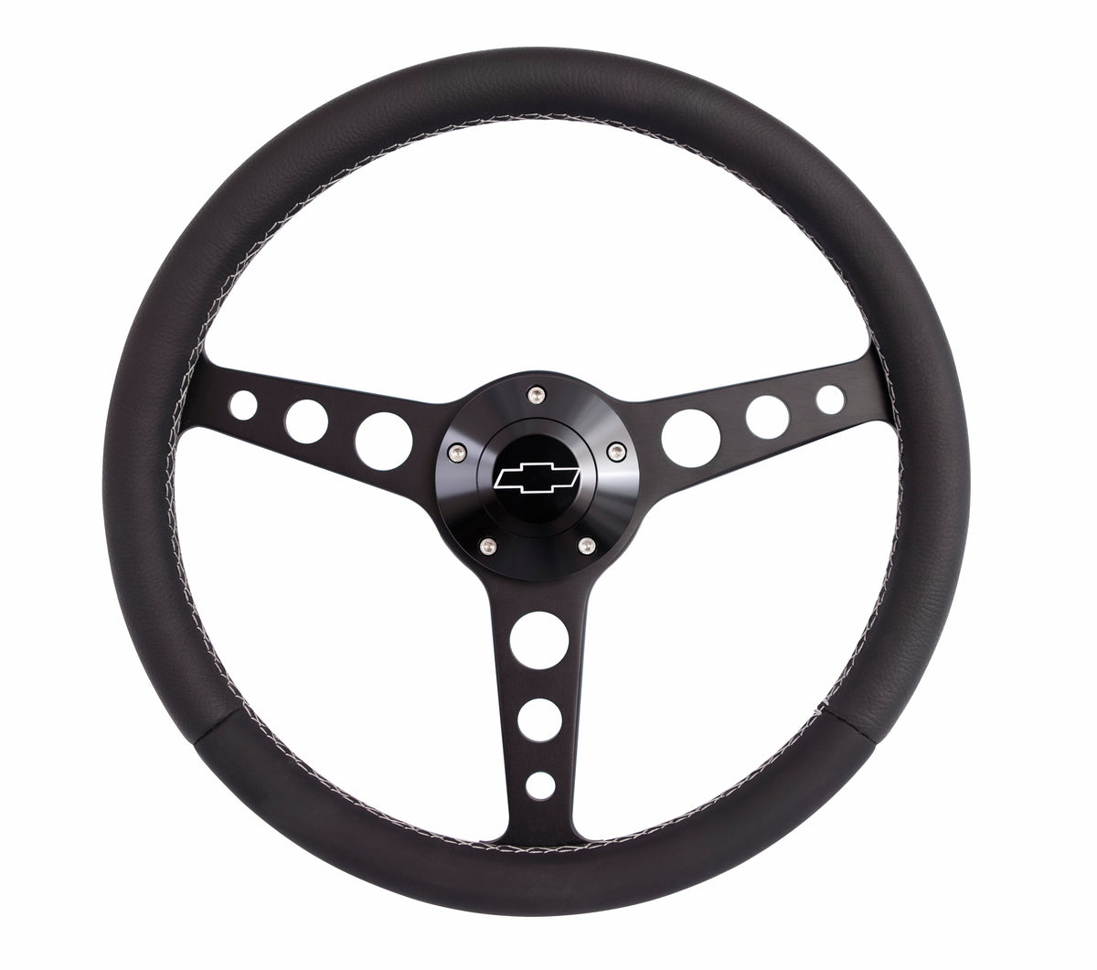 Grant Classic Series Steering Wheel - 13.75 in Diameter - Flat - Black Leather Grip - Black 1926