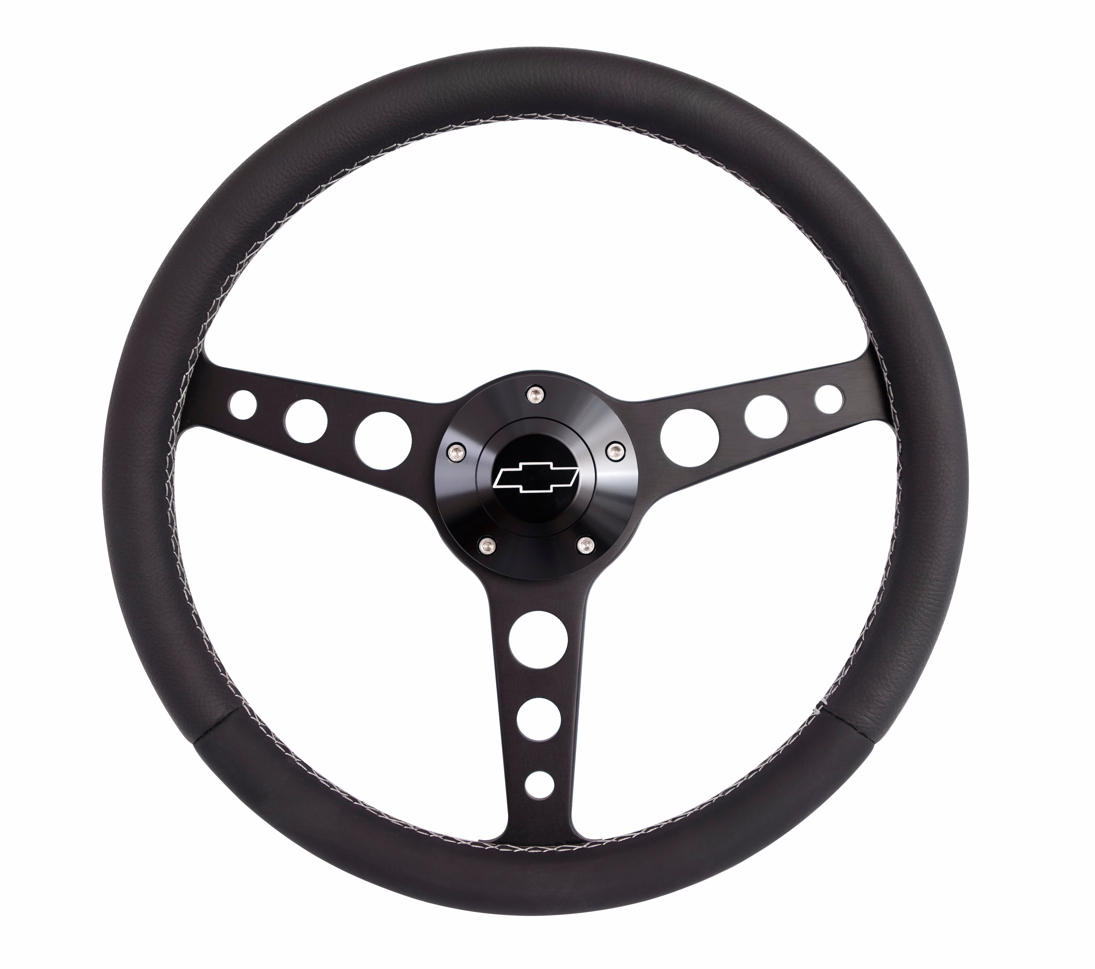 Grant Classic Series Steering Wheel - 13.75 in Diameter - Flat - Black Leather Grip - Black 1926