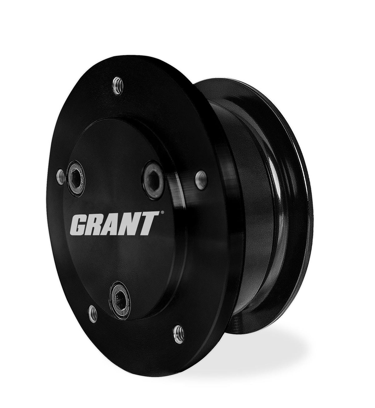 Grant 360 Degree Release Steering Wheel Quick Release - Pinless - Black - 5-Bolt Steering Wheel - Ford 40 Spline Shaft
