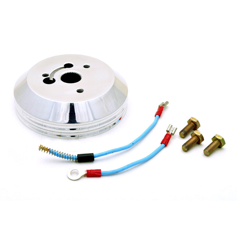 GT Performance GT3 Steering Wheel Adapter - 3-Bolt GT Wheel to OE Column - Polished - Ford