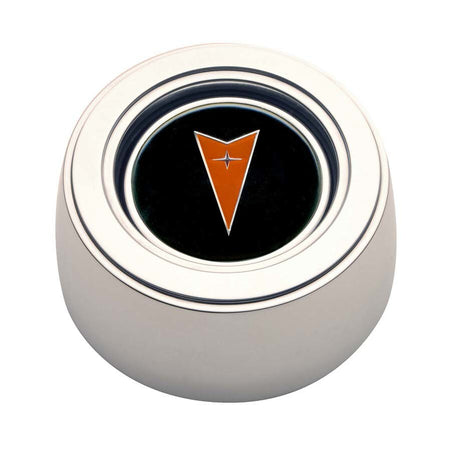 GT Performance GT3 High Rise Horn Button - Pontiac Logo - Polished - 3-Bolt Steering Wheels