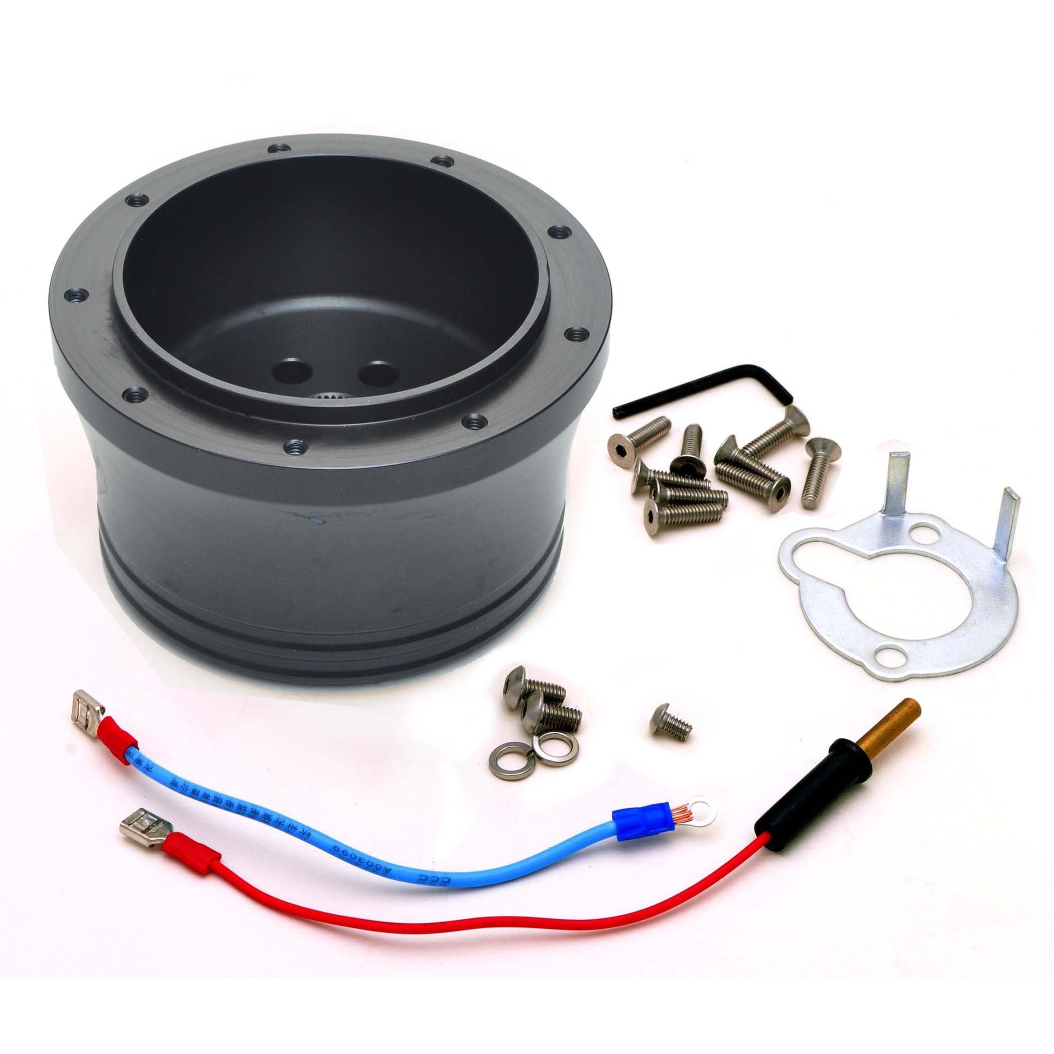 GT Performance GT9 Steering Wheel Adapter - 9-Bolt GT Wheel to OE Column - Black - GM