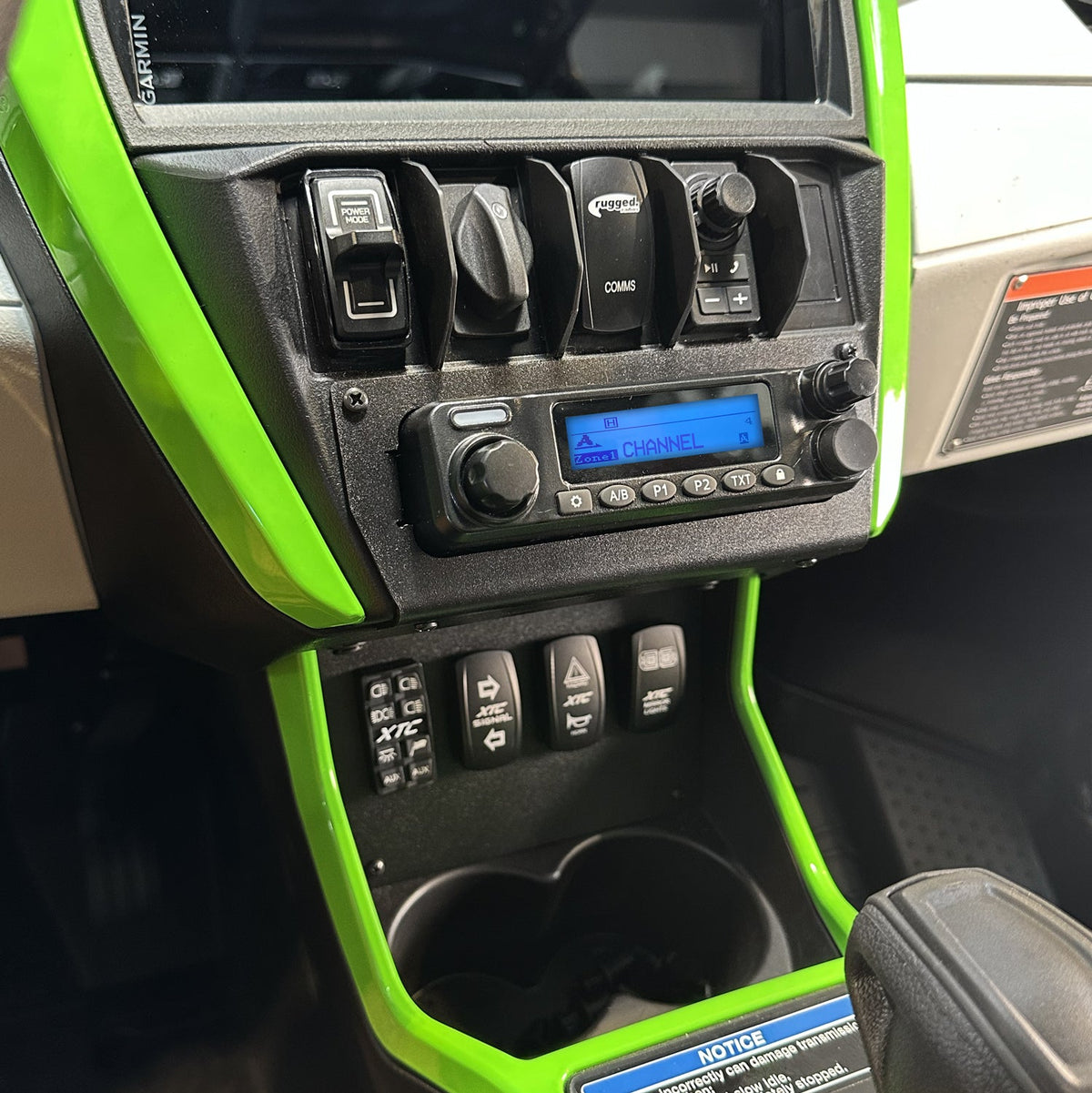 Rugged Radios Kawasaki Teryx4 & Teryx5 H2 Complete Communication Kit /w Bluetooth Intercom & 2-Way Radio - 696 PLUS Remote Head / M1 VHF Business Band H2-696-RS-M1-HK