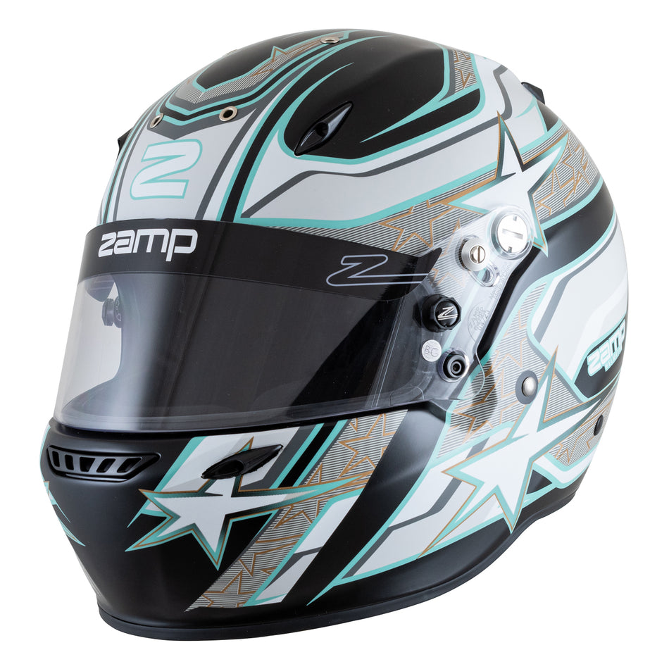 Zamp ZR-72 Helmet - Matte Black/Gray/Light Gray