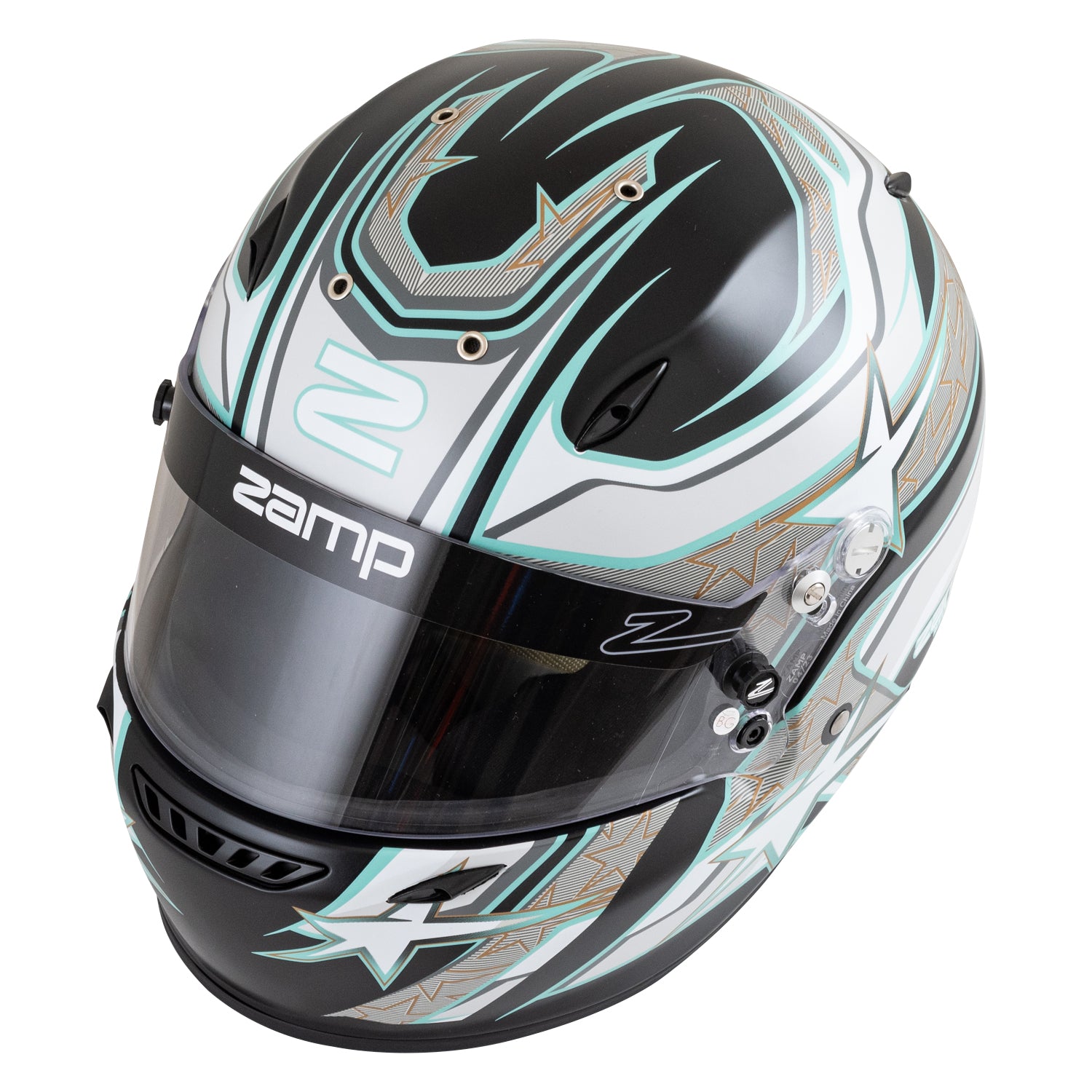 Zamp ZR-72 Helmet - Matte Black/Gray/Light Gray