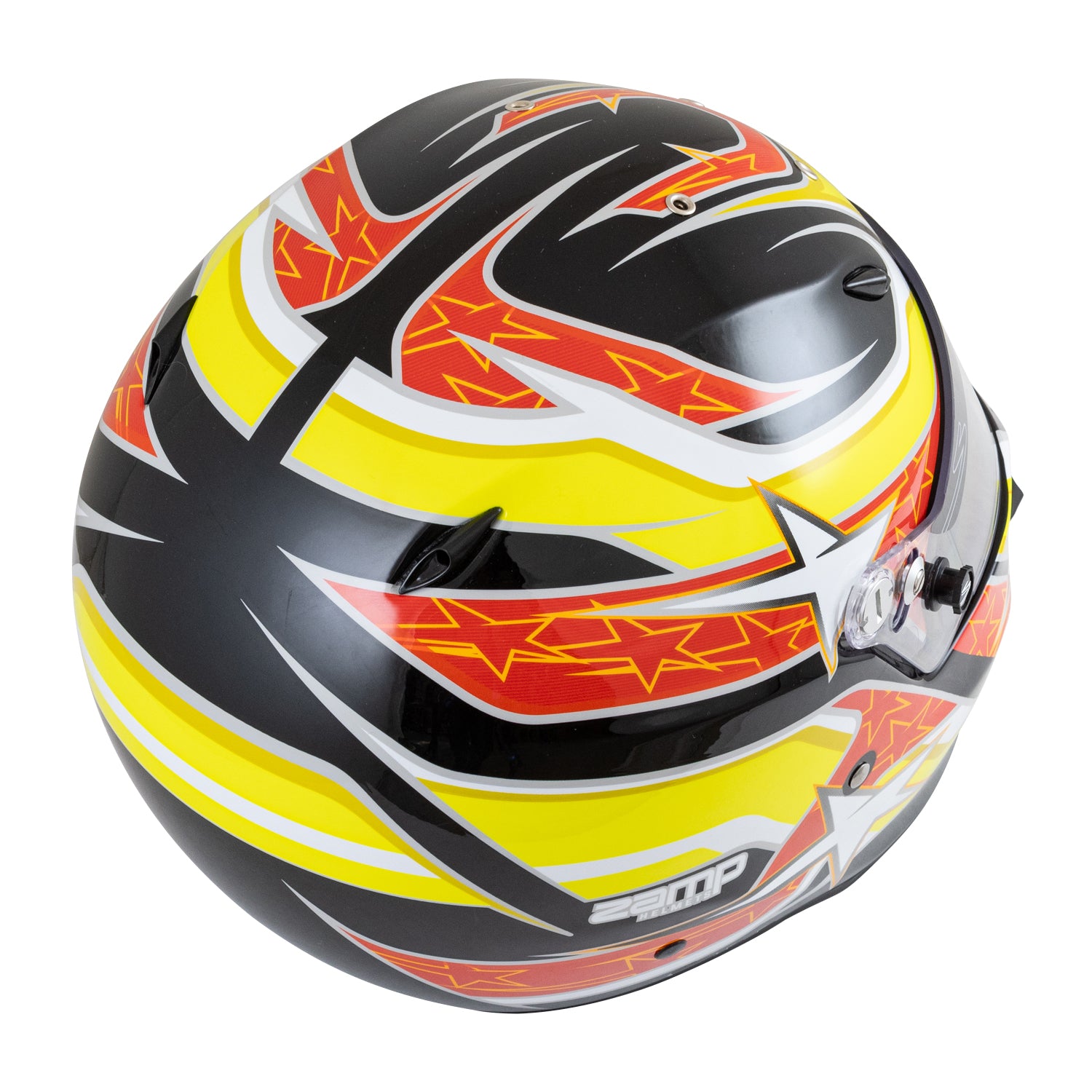 Zamp H778C42XXL Zamp ZR-72 Helmet - Black/Yellow/Orange – Pit Stop USA