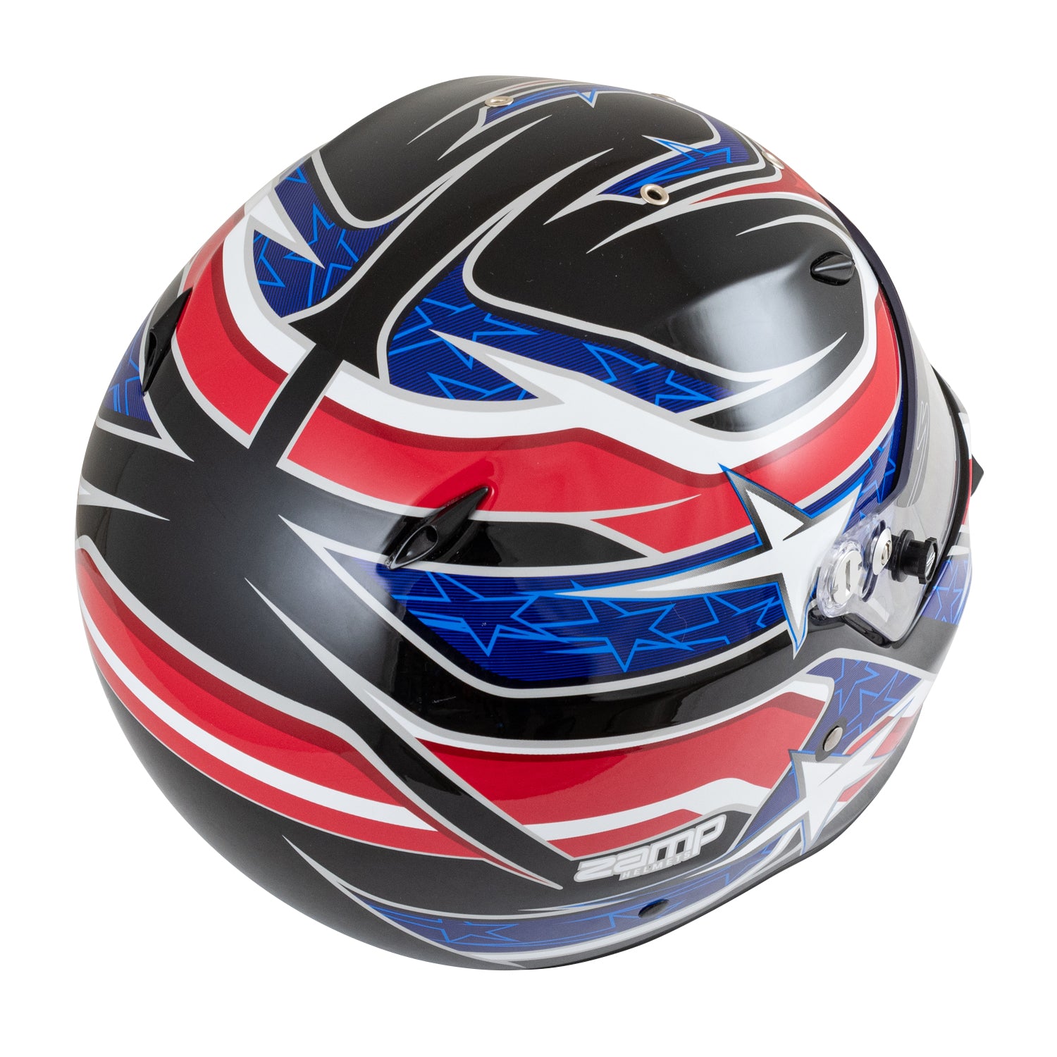 Zamp ZR-72 Helmet - Black/Red/Blue