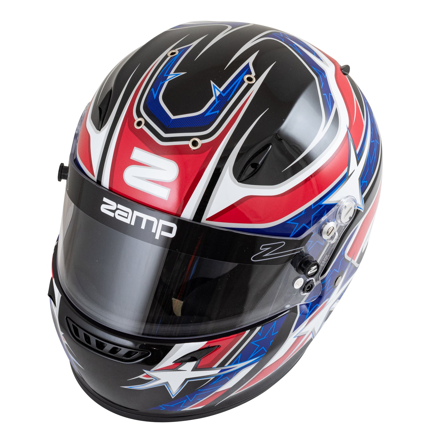 Zamp ZR-72 Helmet - Black/Red/Blue