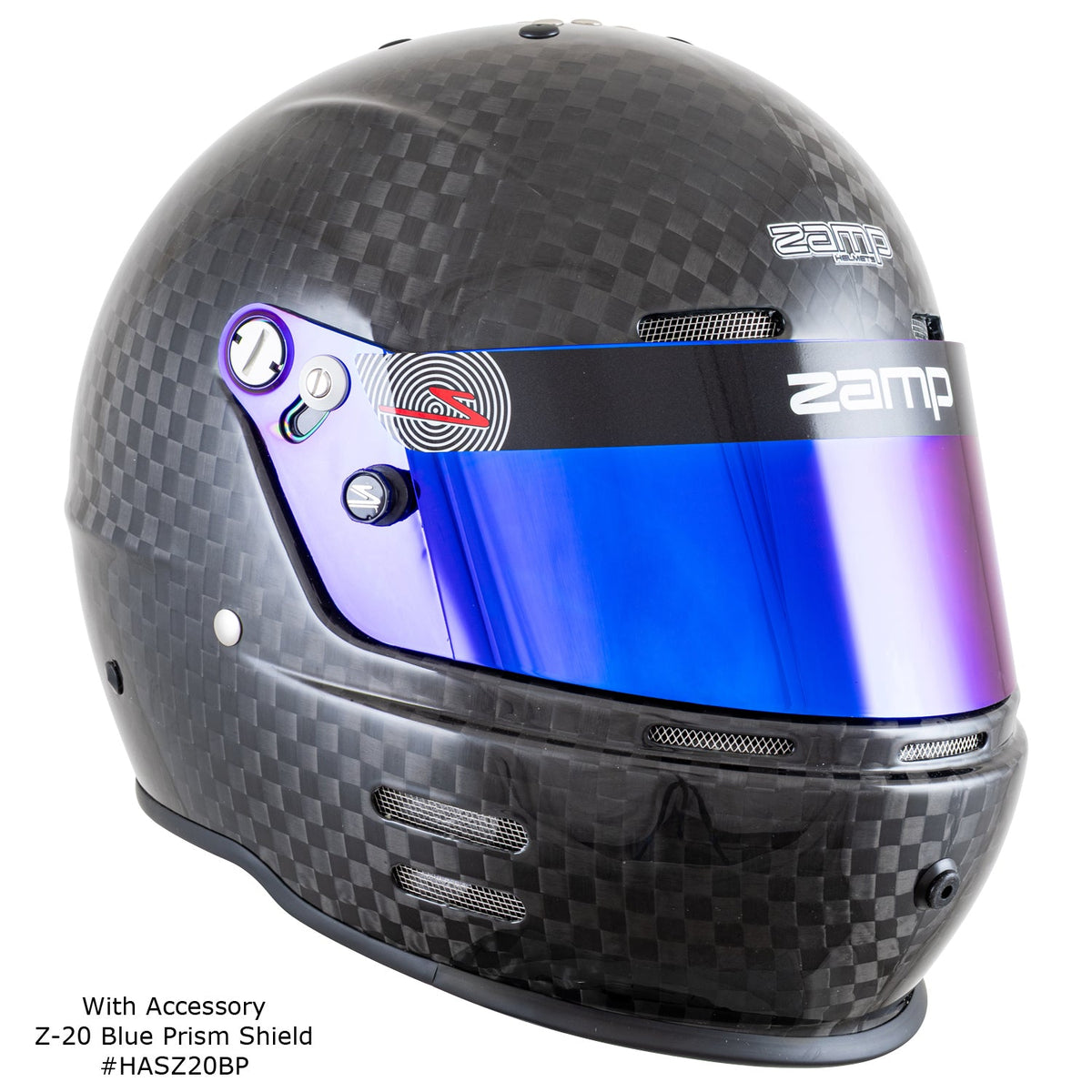 Zamp RZ-66C Helmet - Gloss Carbon