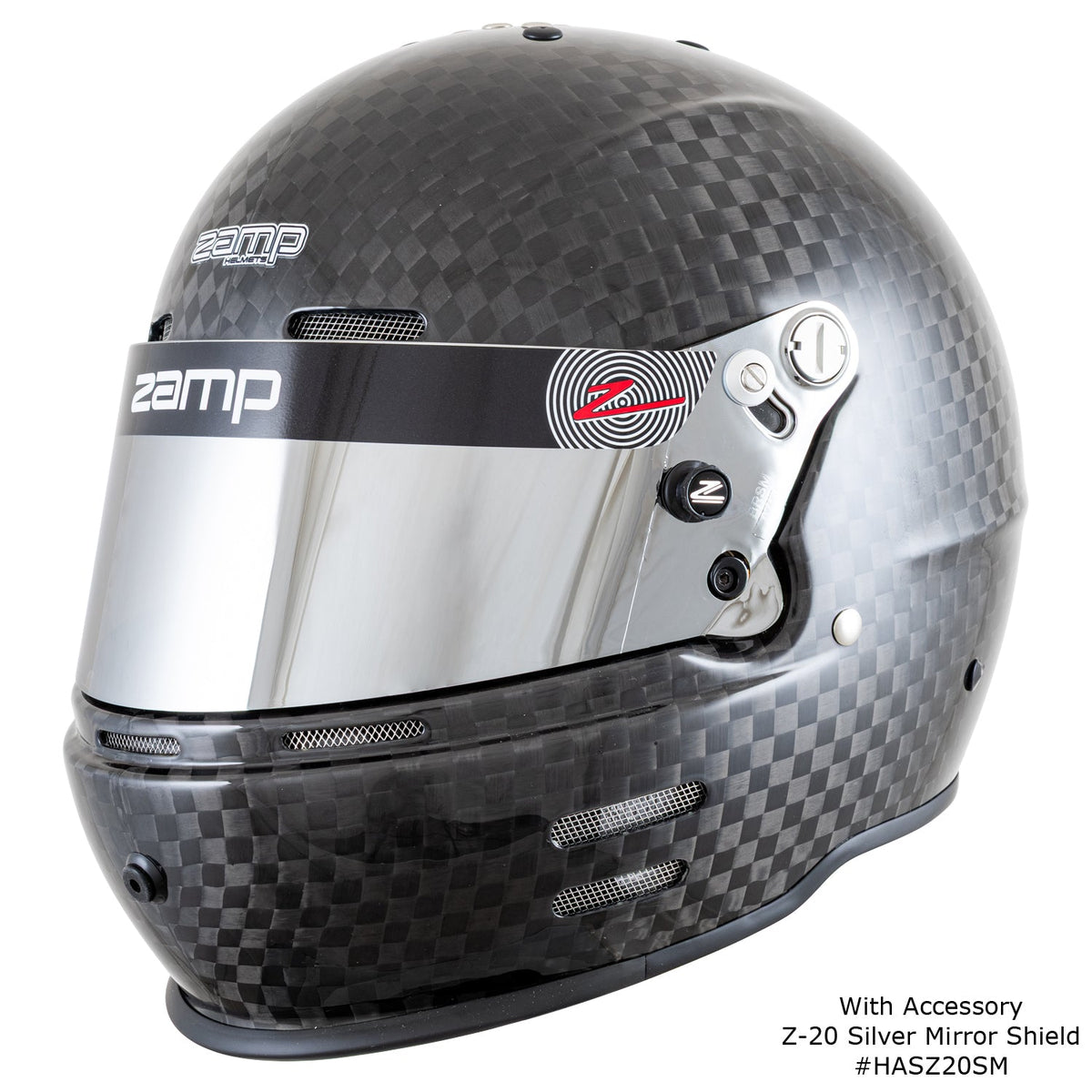 Zamp RZ-66C Helmet - Gloss Carbon