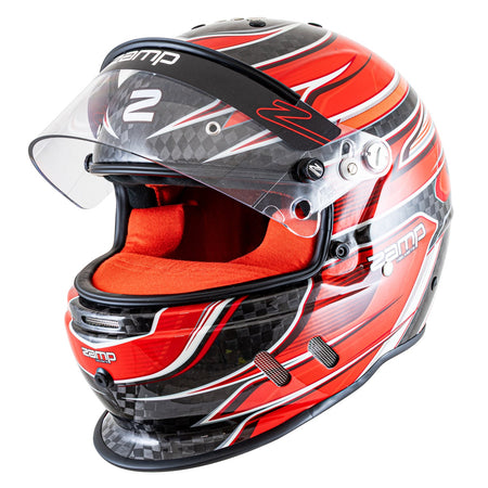 Zamp RZ-67D Graphic Helmet - Flo Red / Light Red