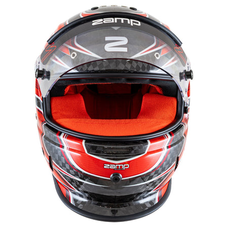 Zamp RZ-67D Graphic Helmet - Flo Red / Light Red