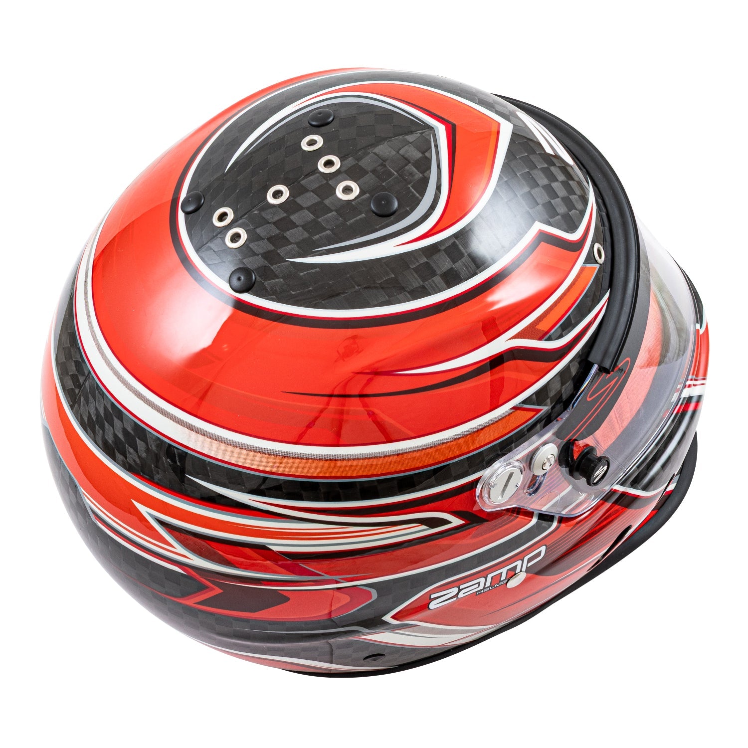 Zamp H781C022XL Zamp RZ-67D Graphic Helmet - Flo Red / Light Red