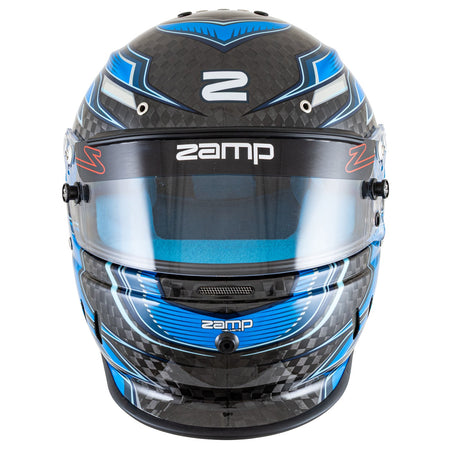 Zamp RZ-67D Graphic Helmet - Flo Blue / Light Blue