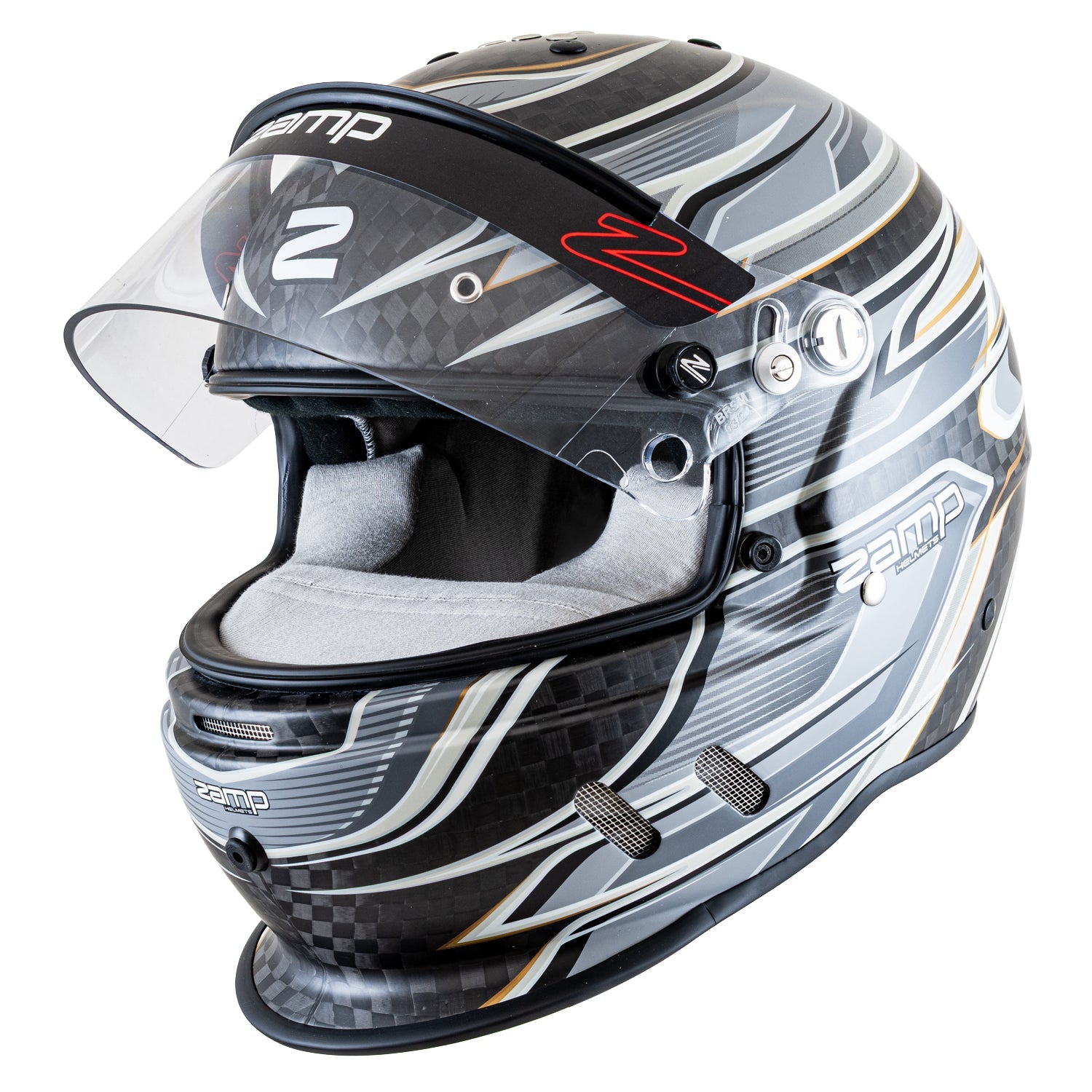 Zamp RZ-67D Graphic Helmet - Gray / Light Gray