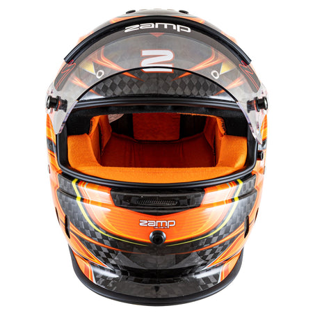Zamp RZ-67D Graphic Helmet - Flo Orange / Yellow