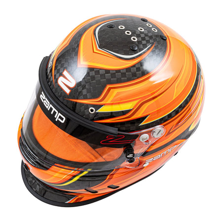 Zamp RZ-67D Graphic Helmet - Flo Orange / Yellow