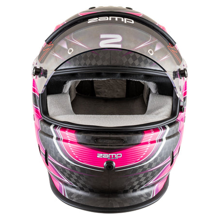 Zamp RZ-67D Graphic Helmet - Flo Pink / Purple