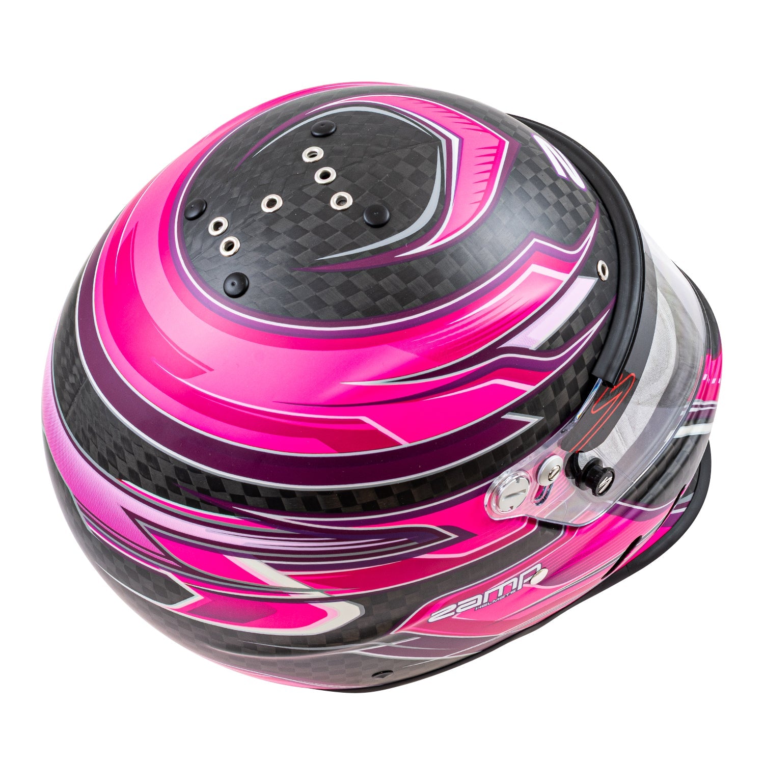 Zamp RZ-67D Graphic Helmet - Flo Pink / Purple