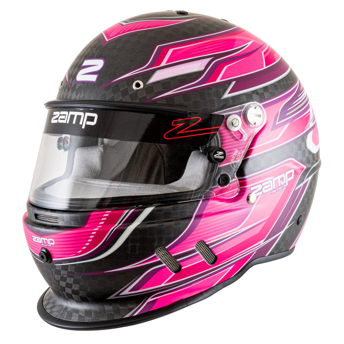 Zamp RZ-67D Graphic Helmet - Flo Pink / Purple