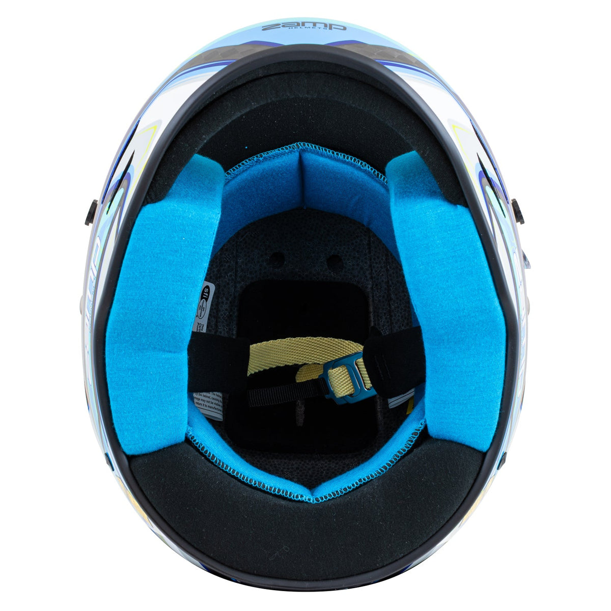 Zamp RZ-48Y Youth Carbon Graphic Helmet - Flo Blue  /  Carbon