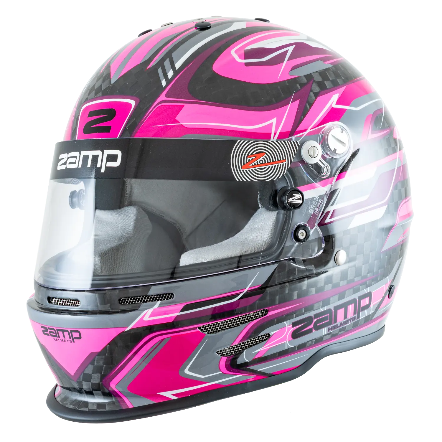 Zamp RZ-48Y Youth Carbon Graphic Helmet - Flo Pink