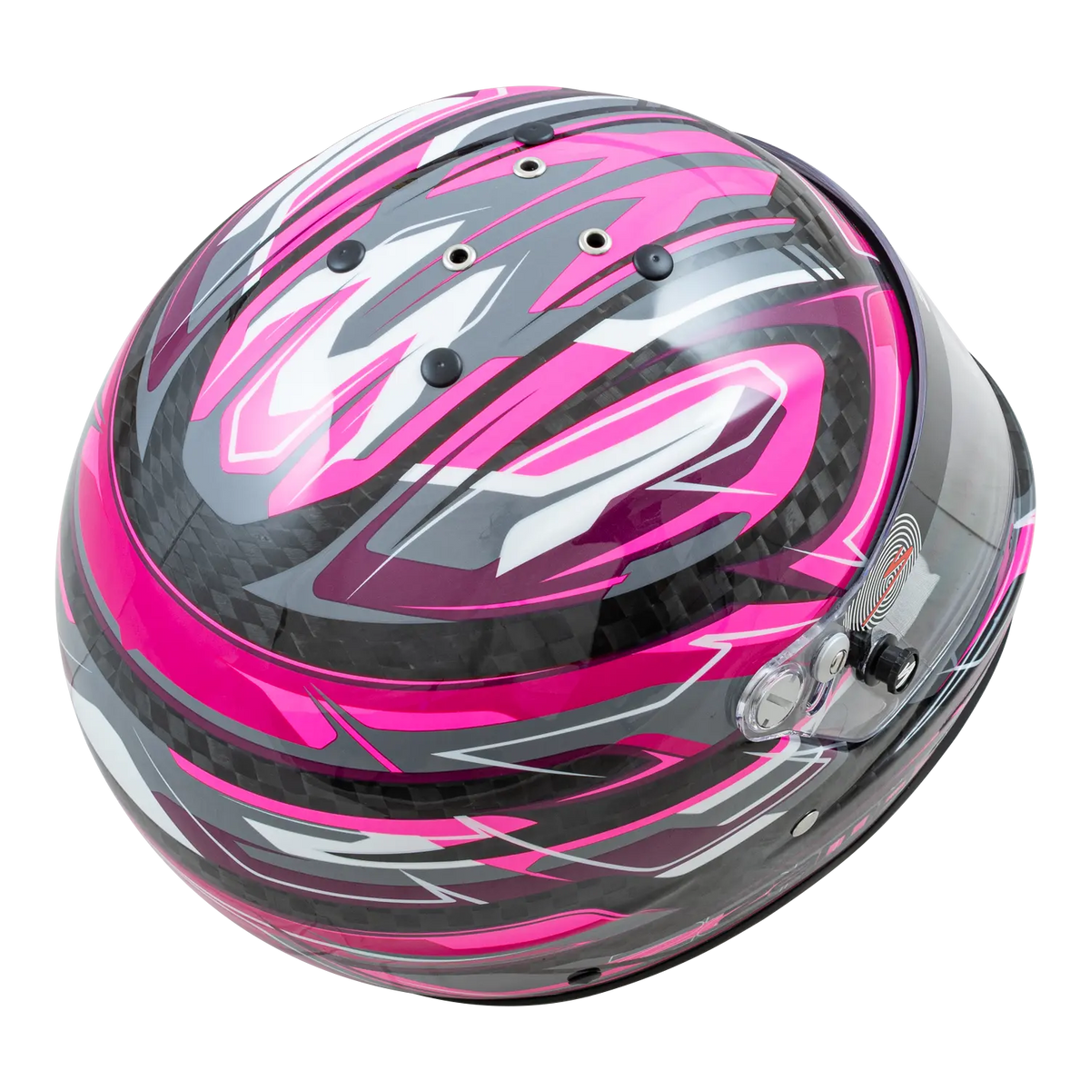 Zamp RZ-48Y Youth Carbon Graphic Helmet - Flo Pink