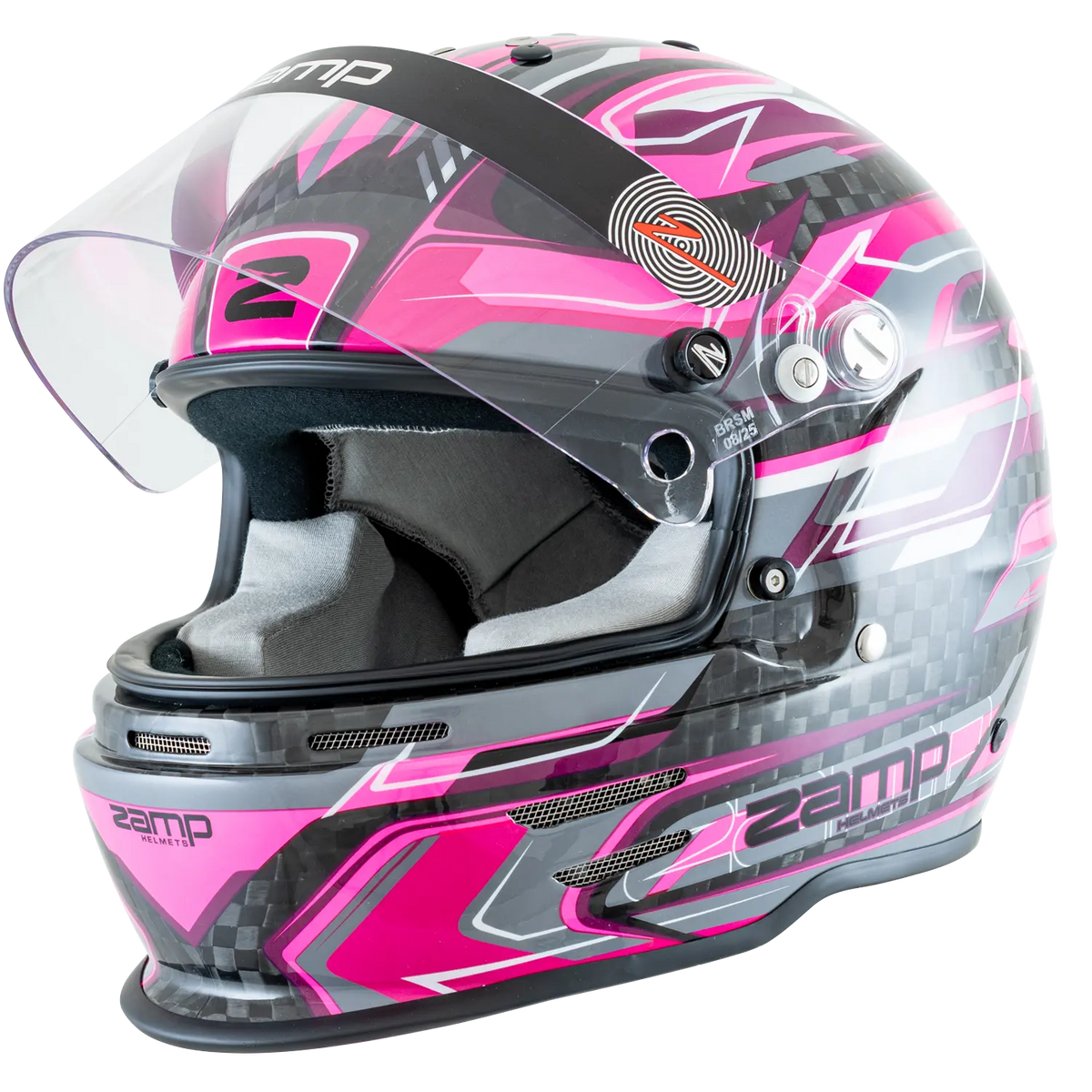 Zamp RZ-48Y Youth Carbon Graphic Helmet - Flo Pink