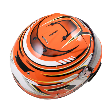 Zamp RZ-70F Helmet - Orange Graphic