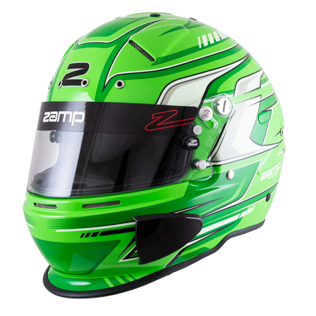 Zamp RZ-70F Helmet - Green Graphic