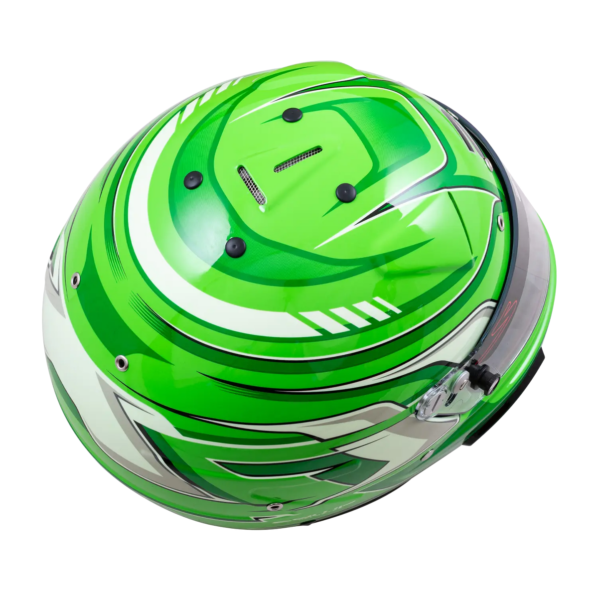 Zamp RZ-70F Helmet - Green Graphic