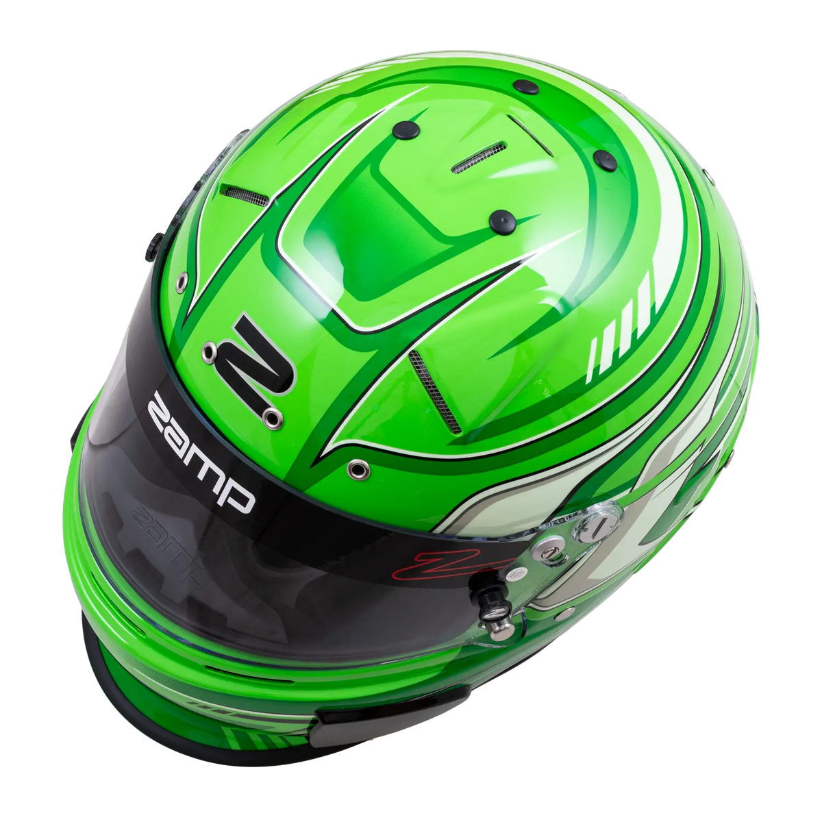 Zamp RZ-70F Helmet - Green Graphic