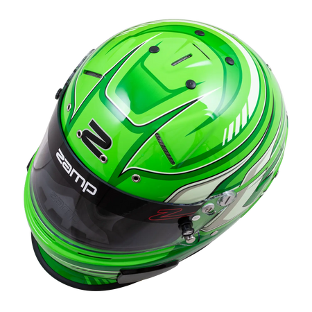 Zamp RZ-70F Helmet - Green Graphic