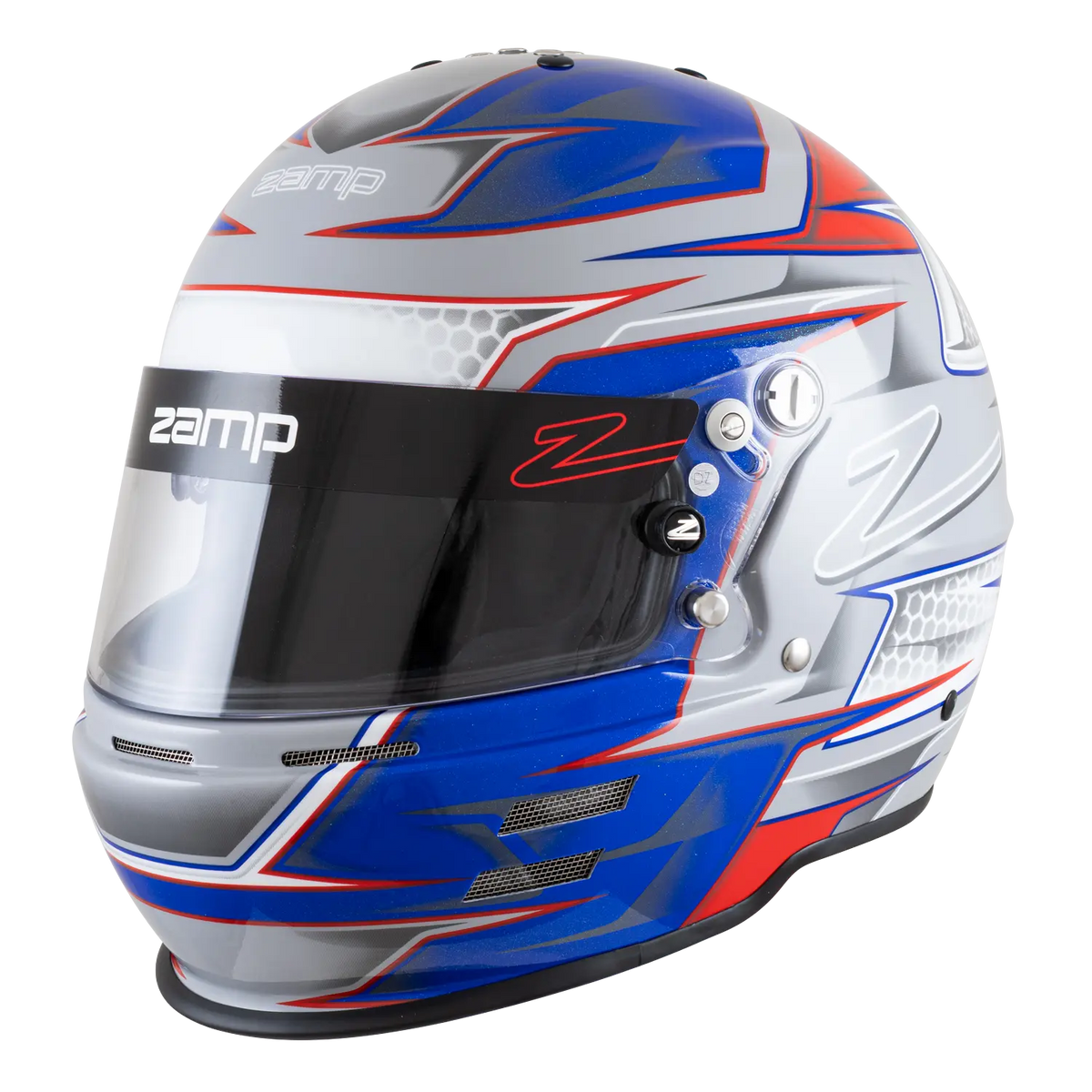 Zamp RZ-61F Helmet - Red / Blue Graphic