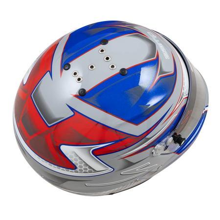Zamp RZ-61F Helmet - Red / Blue Graphic