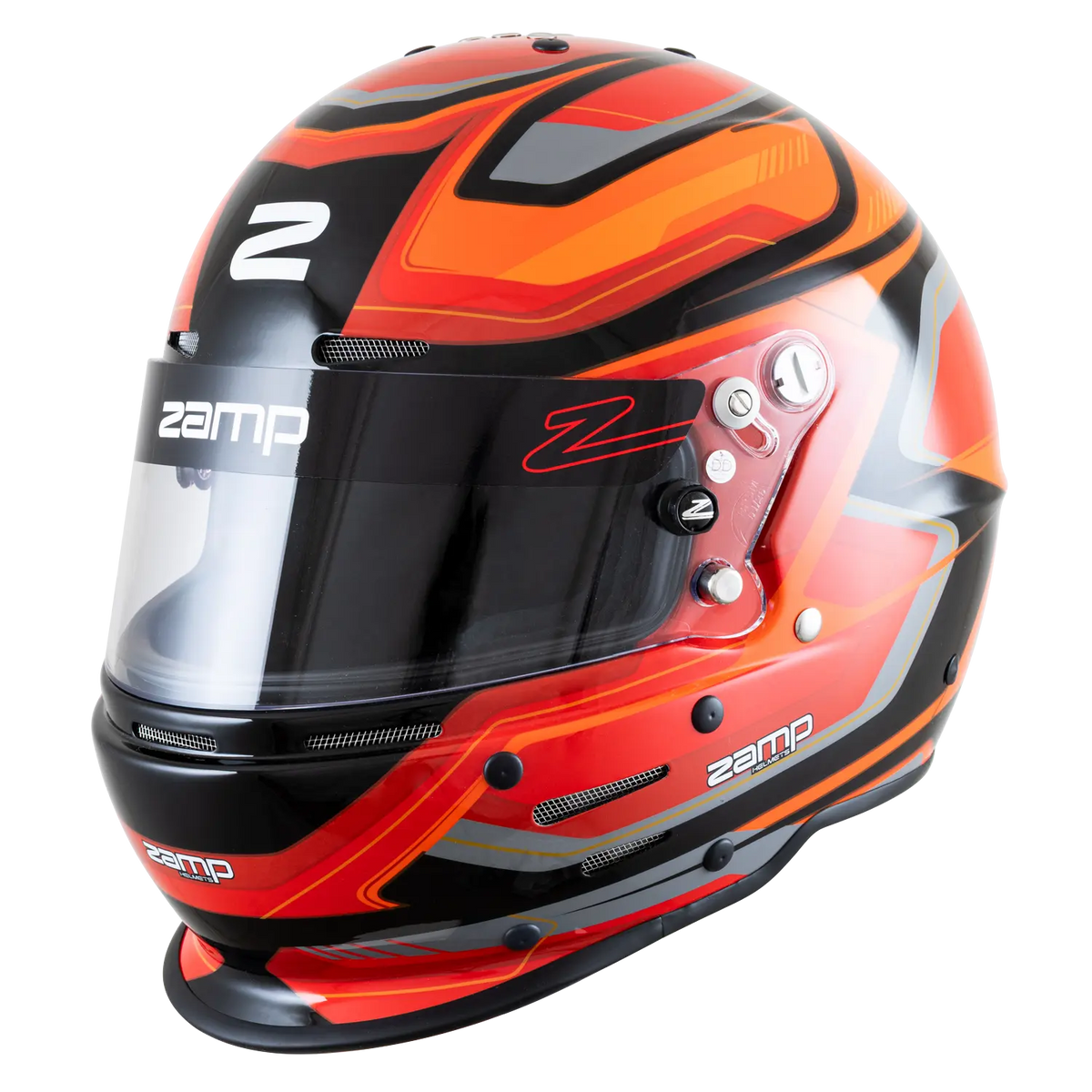 Zamp RZ-63F Helmet - Red / Black Graphic