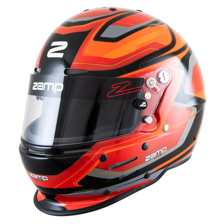 Zamp RZ-63F Helmet - Red / Black Graphic