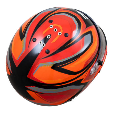 Zamp RZ-63F Helmet - Red / Black Graphic