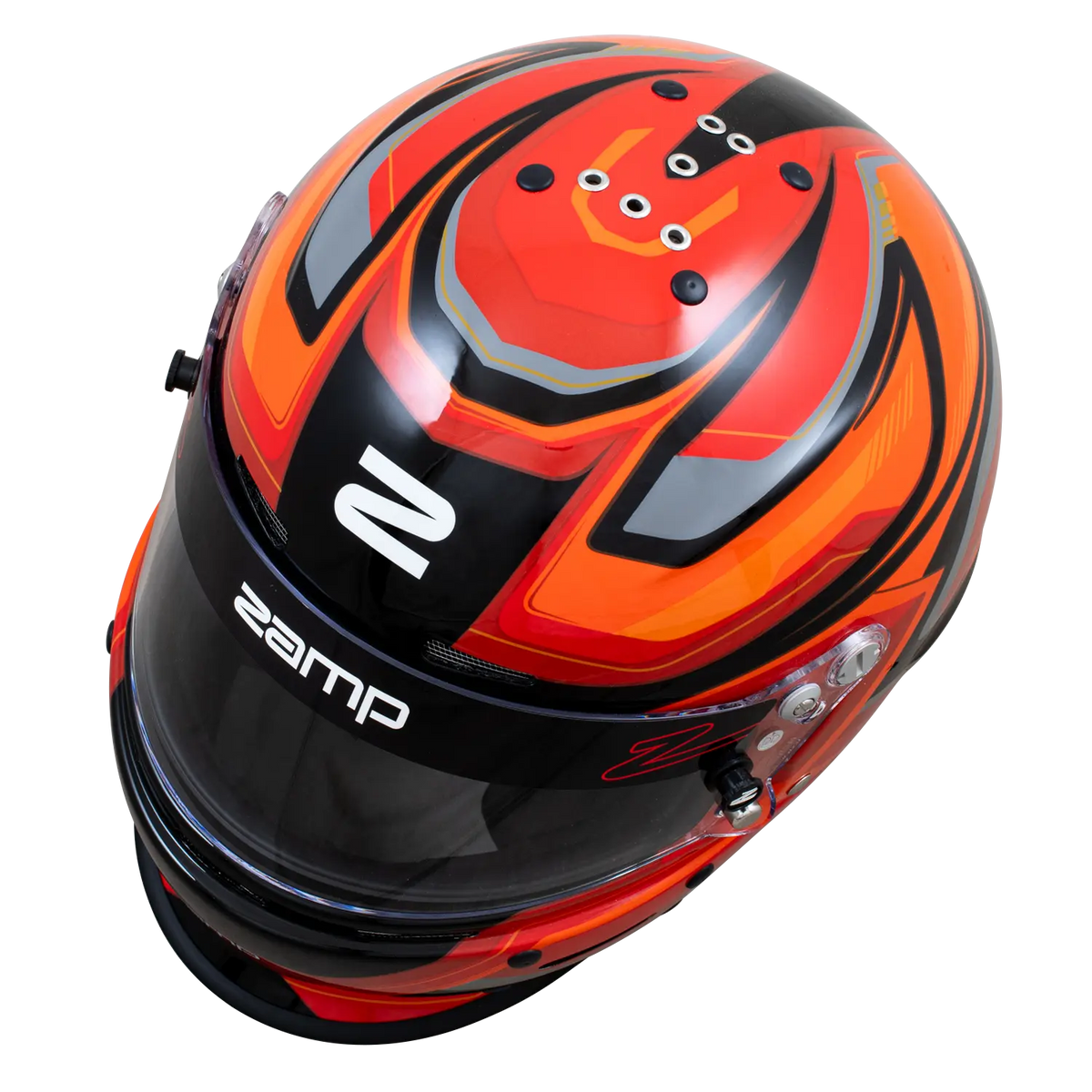 Zamp RZ-63F Helmet - Red / Black Graphic